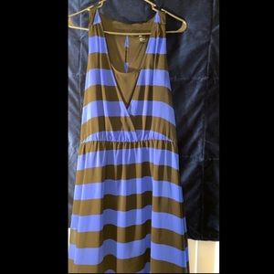 H&M Sz 14 Blue Black Dress